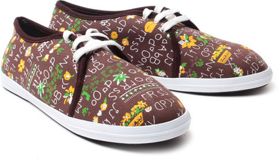 

Nell Canvas Shoes For Women(Brown)