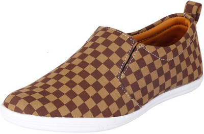 

FAUSTO Canvas Shoes For Men(Brown