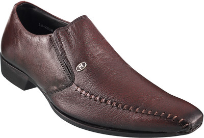 

Mochi Formal Slip On Shoes For Men(Brown, 44;maron
