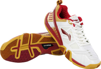 

Li-Ning Saga Evolution Badminton Shoes For Men(White, 04;white