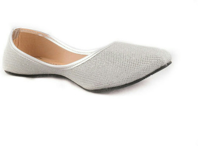 

Myra Beautiful Ethnic Bellies For Women(Silver)