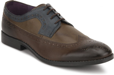 

Knotty Derby Oliver Longwing Lace Up Shoes For Men(Brown, Tan, Blue
