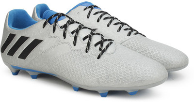 

ADIDAS MESSI 16.3 FG Football Shoes For Men(Grey, Silver met./core black/shock blue s16