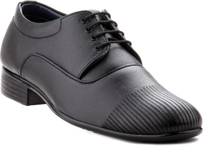 

Zebra Men's 100% Pure Synthetic Leather Black Derby Formal Lace Up For Men(Black