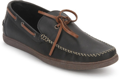 

A by Arden Quody Boat Shoes For Men(Black