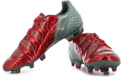 

Puma evoPOWER 2.2 Graphic FG Football Shoes For Men(Grey, Red, 01;high risk red;white;sea pine