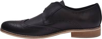 Hirel's Geniune Leather Brogue Monk Monk Strap Shoes