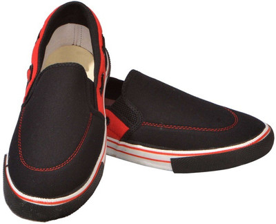 

Rexona Canvas Shoes For Men(Black, Black/red