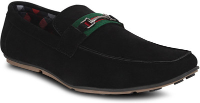 

Get Glamr Black Men's Loafers For Men(Black)
