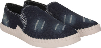 

AMG Canvas Loafers For Men(White, Blue, Wht::blue
