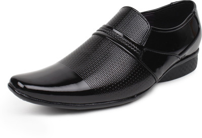 

BUWCH Men Formal Black Shoe Slip On For Men(Black)