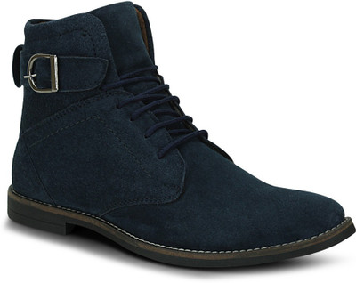 Get Glamr Stylish Boots For Men(Blue