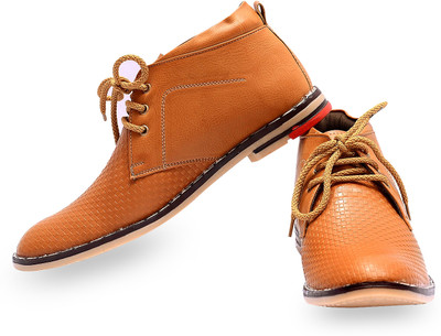 

Sam Stefy Synthetic Leather Sneakers For Men(Tan), Teak