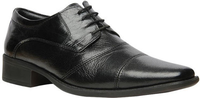 

Hush Puppies Hush Puppies Black Leather Shoes For Men Derby For Men(Black
