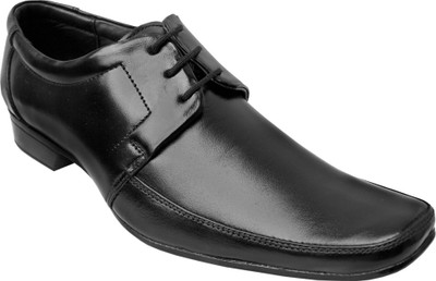

Seamax Genuine Leather shoes Lace Up For Men(Black