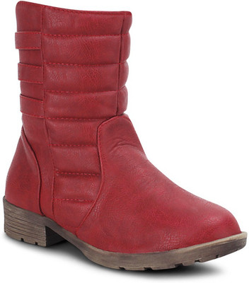 

Get Glamr Dazzle Boots For Women(Red