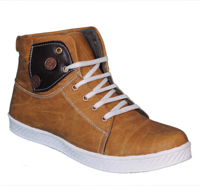 

Smoky Tan Danim Sneakers Shoe Party Wear For Men(Tan