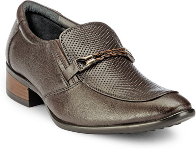 

Teakwood Slipons Loafers For Men(Brown