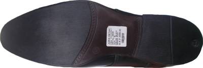 Port Men's black slip on Faux Leather formal shoes