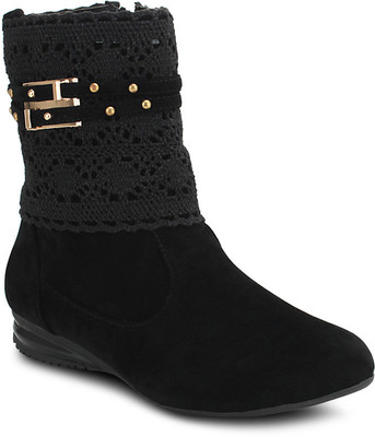 

Get Glamr Stylish Boots For Women(Black