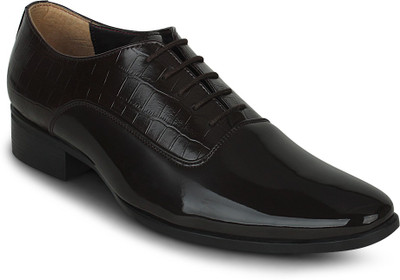 

Get Glamr PATENT LACE UP Lace Up For Men(Brown
