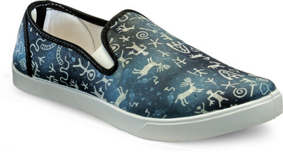 

Juan David Canvas Shoes For Men(Blue