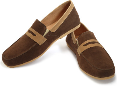 

FUNK Trone Loafers For Men(Brown, Beige