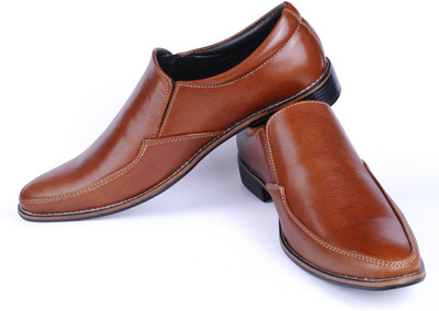 

Walker Styleways Dignified Slip On Shoes For Men(Tan, Rich tan