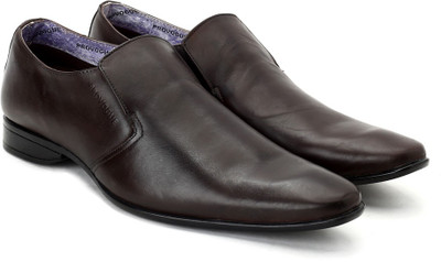

Provogue Slip On Shoes For Men(Brown)