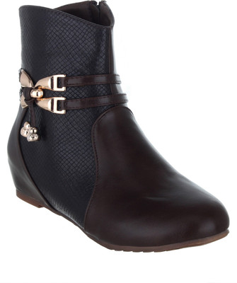 

Shuz Touch Boots For Women(Brown, Coffee
