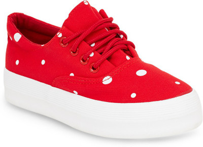 

Shoetopia Canvas Shoes For Women(Red)