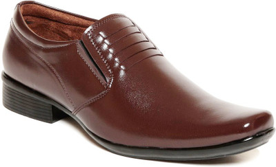 

Verdioz mens nightfall brown shoes Slip On For Men(Brown)