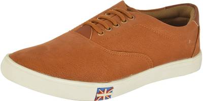 CoolSwagg Men's Stylish Leather Sneakers, Canvas Shoes
