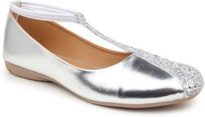 

Sindhi Footwear Venetian Bellies For Women(Silver
