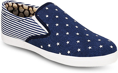 

Gisole Starry Slipon Canvas Shoes For Men(Blue