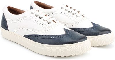 

Knotty Derby Alecto Wing Cap Brogue Casuals For Men(Blue, White