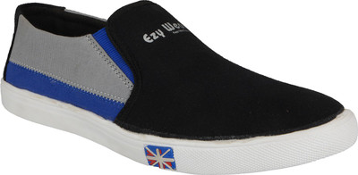 Ezywear Canvas Shoes For Men(Black, Blue