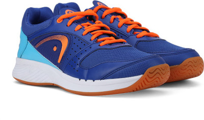 

Head SPRINT TEAM INDOOR Badminton Shoe For Men(Blue, Blue/shocking orrange