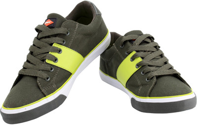 

Sparx Stylish Olive Green Canvas Shoes For Men(Grey)
