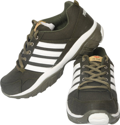 

Firefox Cricket Shoes For Men(Olive, Wh/beige