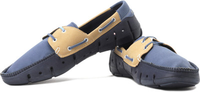 

Globalite Groove D Loafers For Men(Tan, Navy), Navy;bown