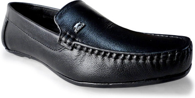 

Rockland Geniune Leather Slip On Shoes For Men(Black