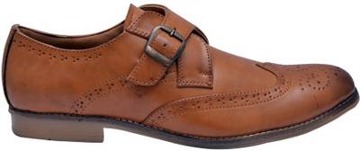 Hirel's Tan Monk Strap Shoes