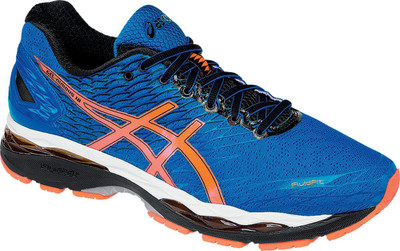

Asics Gel-Nimbus 18 Men Running Shoes For Men(Blue, Orange, Black, Electric blue::hot orange::black