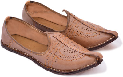 

Sapphire Wedding Jutis For Men(Tan)