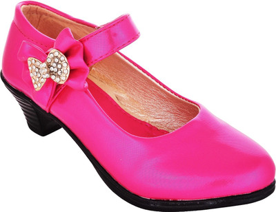 

Glinchy Comfortable Party Wear Synthetic Leather Bellies For Women(Pink