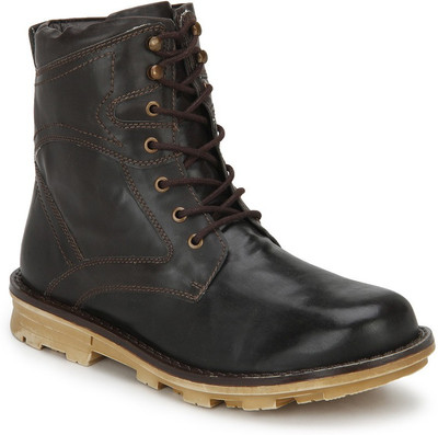 

Knotty Derby Brown Abbott Derby Boots For Men(Brown
