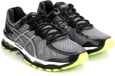 

Asics GEL-KAYANO 22 Running Shoes For Men(Grey, Charcoal/silver/lime