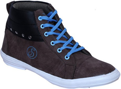 

Smoky Brown Canvas Fashion Casuals For Men(Brown