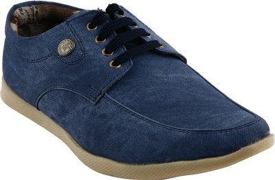 

Kraasa Striped Pattern Casual Shoes For Men(Blue)